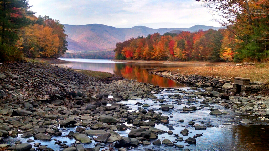 Butternut Creek outlet into the Ashokan Reservoir
